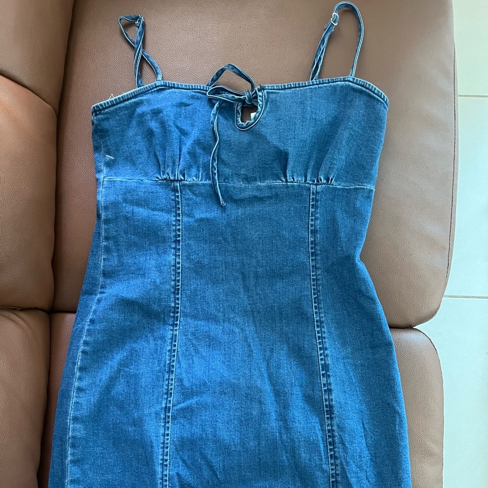 Mini blue drees